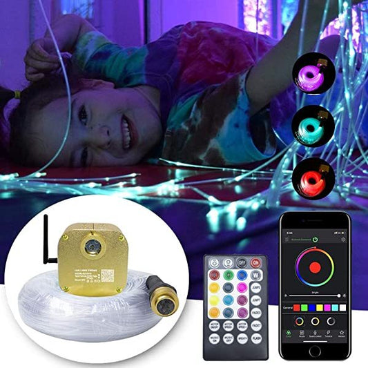 16W Twinkle RGBW Fiber Optic Sensory Lighting Kit for Sensory Rooms | SanliLED.shop