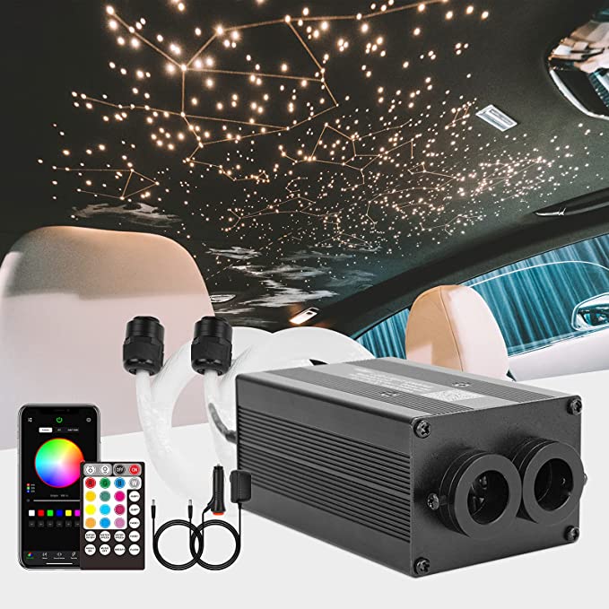 2x6W Twinkle Rolls Royce Star Headliner, RGBW Star Headliner Kit for Car Truck & SUV | SanliLED.shop