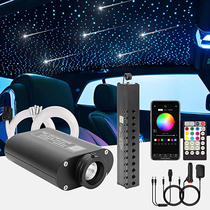 16W RGBW Shooting Star Headliner Kit (Star Ceiling +Shooting Stars) for Car Truck, Yacht Boat & Home Theaters | SanliLED.shop